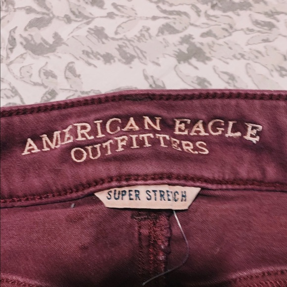 American Eagle Hi Rise Shortie Purple Shorts 00 - Picture 4 of 4